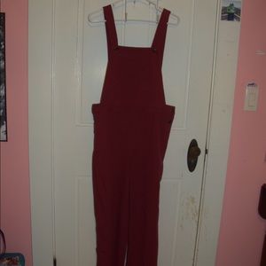 Maroon Overalls